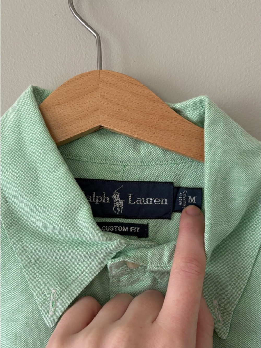 Ralph Lauren Mint Green Button-Down Shirt - Picture 2 of 2